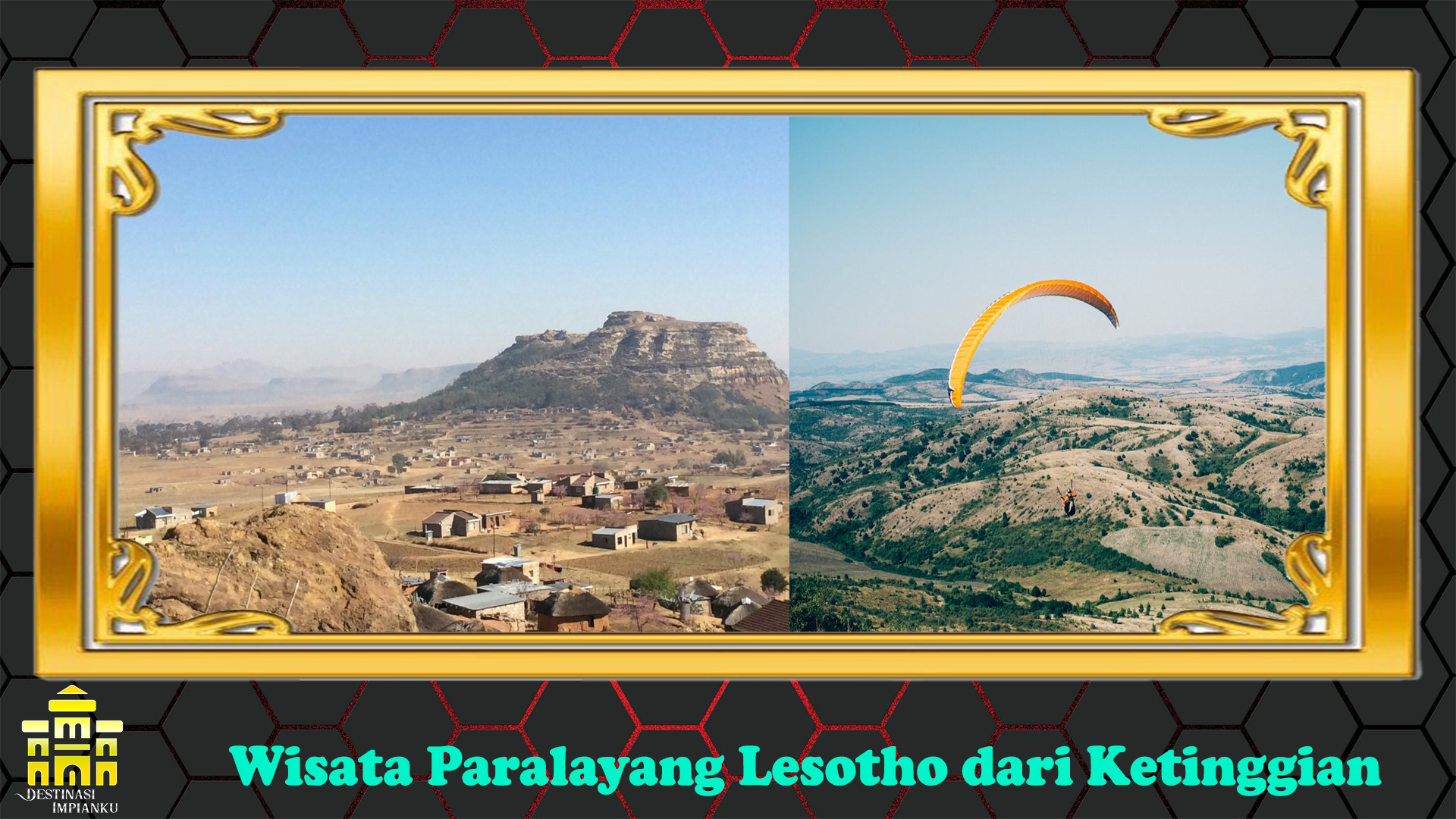 Wisata Paralayang Lesotho dari Ketinggian